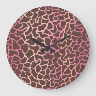 Tierdruck Große Wanduhr