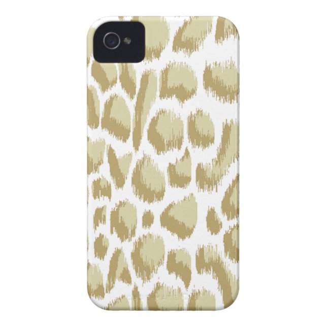 Tierdruck Ikat Biege Megan Adams Case-Mate iPhone Hülle (Rückseite)