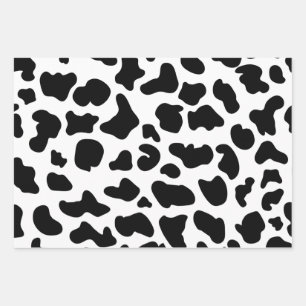 Tierdruck, Kuh-Druckgeschenk-Muster, Landtiere Geschenkpapier Set