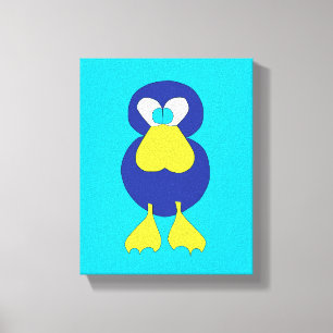 TIERDRUCK / LEINWAND NIEDLICHER BLAUENKÖRPER