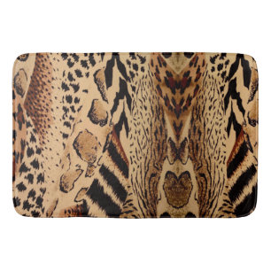 Tierdruck, Leopard, Geparden    Badematte