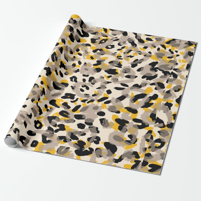 Tierdruck, Leopardenstruktur Geschenkpapier (Ungerollt)