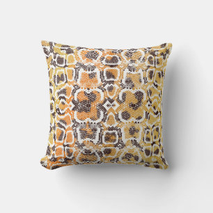 Tierdruck, Leopardtextur, Schlange pa Kissen