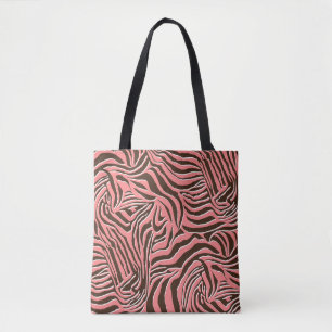 Tierdruck, nahtloses Zebramuster. Tasche