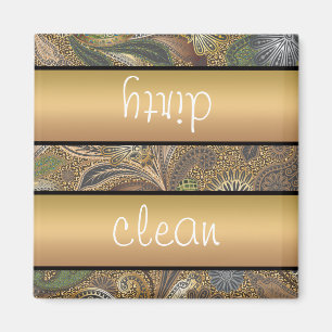 Tierdruck-Paisley-Muster Magnet