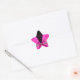 Tierdruck-Pink u. Schwarzes gefalteter Bonbon 16 Stern-Aufkleber (Umschlag)