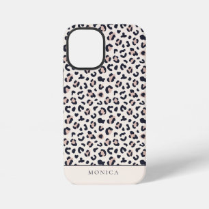 Tierdruck rosa Monogramm iPhone 12 Mini Hülle
