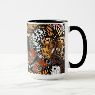Tierdruck. Schmetterlingsflügel. Tasse