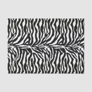 Tierdruck, Zebra in Schwarz und Weiß Seidenpapier