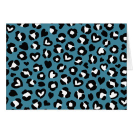Tierdrucke, Blauer Leopard, Geparden, Herz