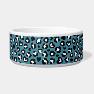Tierdrucke, Blauer Leopard, Geparden, Herz Napf