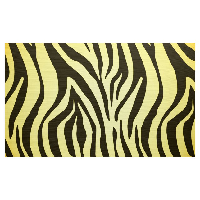 Tierdruckmuster des gelben Zebra Stoff (Yard (91,4 cm))