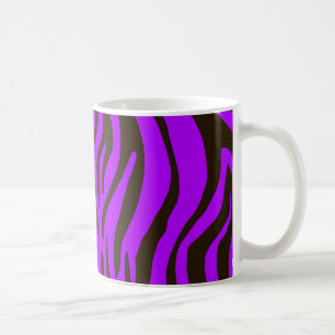 Tierdruckmuster des lila Zebra Kaffeetasse