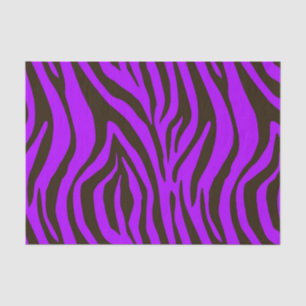 Tierdruckmuster des lila Zebra Seidenpapier