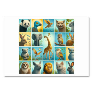 Tiere (动 物 / dòng wù) - Chinesische Flash Cards Tischnummer