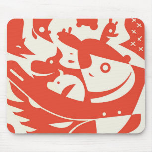 Tiere abstraktes Mousepad