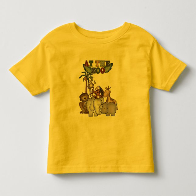 Tiere an den Zoo-T-Shirts und den Geschenken Kleinkind T-shirt (Vorderseite)