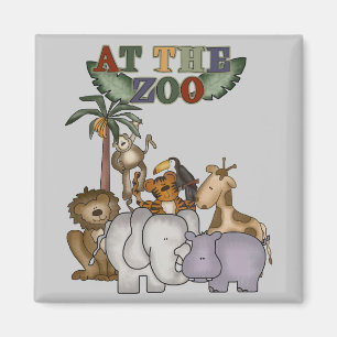 Tiere an den Zoo-T-Shirts und den Geschenken Magnet