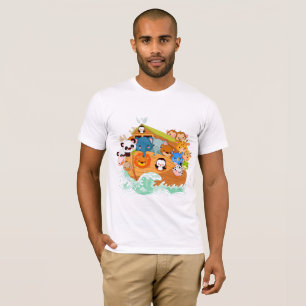Tiere auf dem T - Shirt der Noahs Kunst-Männer