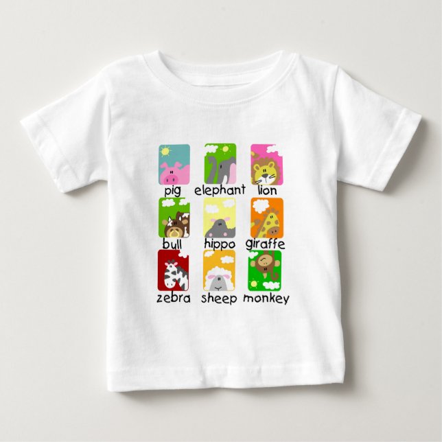 Tiere auf Parade-T-Shirts und Geschenken Baby T-shirt (Vorderseite)