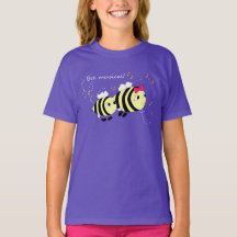 Tiere, Bee Musical Lila Kinder T-Shirt