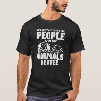 Tiere Besser Introvertiert Soziale Distanzierung K T-Shirt
