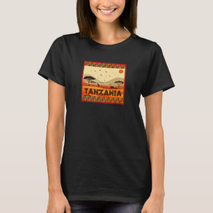 Tiere der afrikanischen Savanne Landschaft Tansani T-Shirt