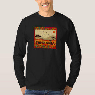 Tiere der afrikanischen Savanne Landschaft Tansani T-Shirt