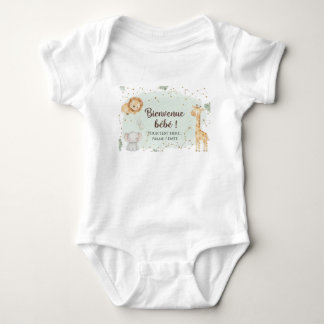 Tiere der Savanne Aquarell - Willkommen Baby Strampler