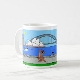 Tiere der Welt, Australien: Känguru & Koala Kaffeetasse