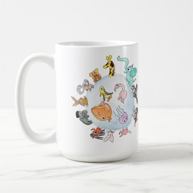Tiere der Welt Kaffeetasse (Links)