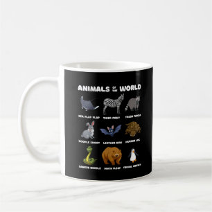 Tiere der Welt verschenken lustige seltene Tiere Kaffeetasse