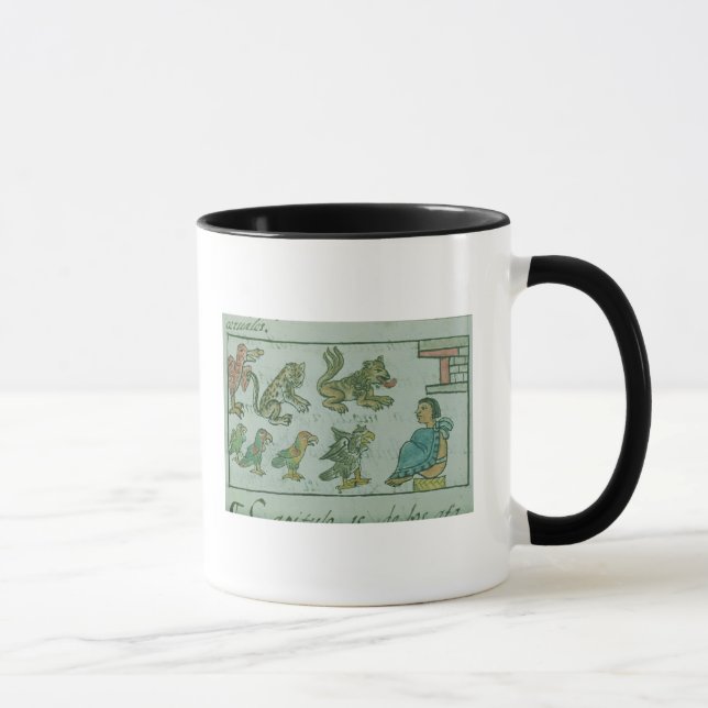 Tiere des aztekischen Kaisers Tasse (Rechts)