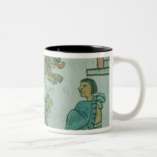 Tiere des aztekischen Kaisers Zweifarbige Tasse