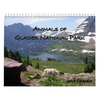 Tiere des Kalenders des Glacier Nationalpark-2015 Kalender