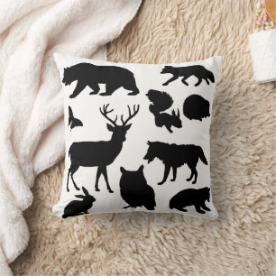 Tiere des Waldes, Wildtiere Kissen