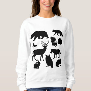 Tiere des Waldes, Wildtiere Sweatshirt