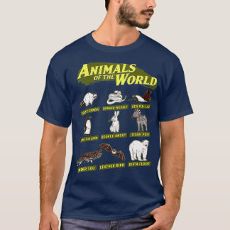Tiere des weltweiten Müllpanda-Namens T-Shirt