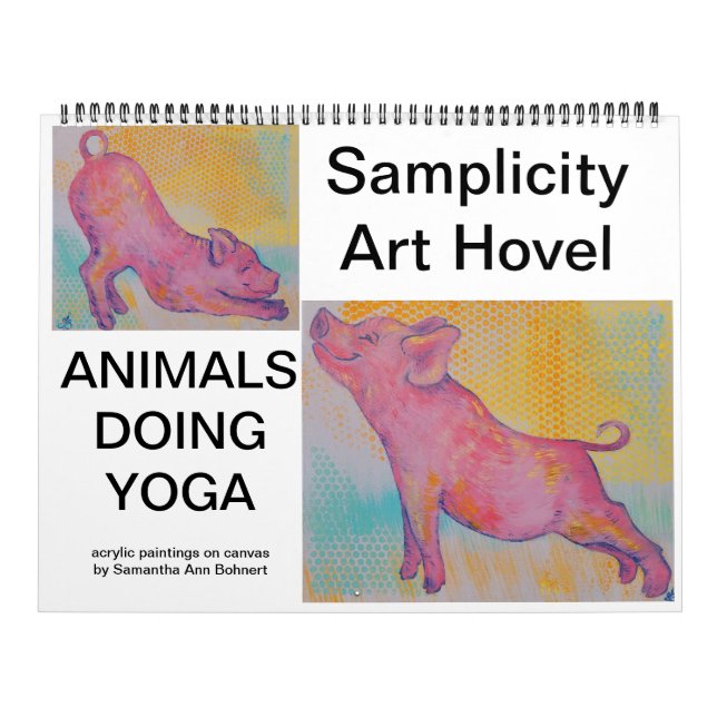 Tiere, die Yoga-Kalender ausführen Kalender (Titelbild)