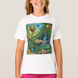 Tiere, die zusammen leben, werfen Kissen T-Shirt