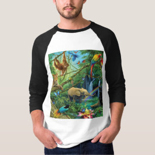 Tiere, die zusammen leben, werfen Kissen T-Shirt