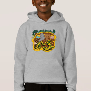 Tiere fahren mit dem Bus zur Schule Jungen Hoodie