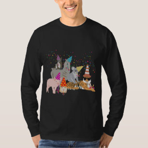 Tiere feiern Party - Süße Tiere auf einer Party T-Shirt
