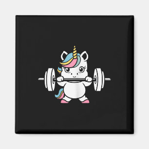 Tiere Fitness Bodybuilding Einhorn Magnet