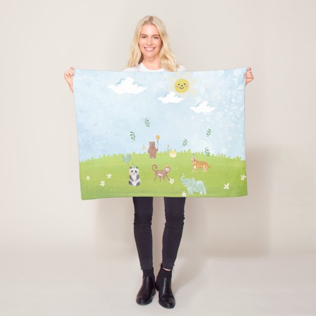 TIERE FLEECEDECKE (Beispiel)