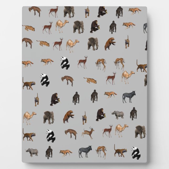 Tiere Fotoplatte (Vorderseite)