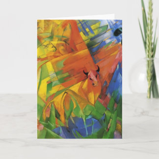 Tiere Franz Marc in einer Landschaft Karte