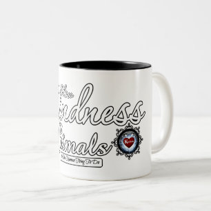 Tiere freundlich anzeigen zweifarbige tasse