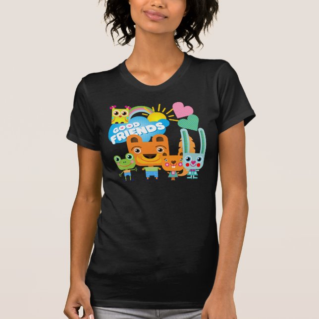 Tiere Gute Freunde T-Shirt (Vorderseite)