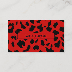 Tiere Haut Leopard Fleck Visitenkarte